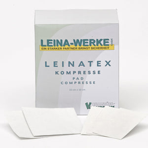 10x10cm Leinatex Kompresse, aluminiumbedampft,