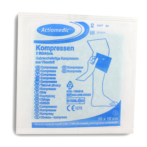Vlies-Kompresse 100 x 100 mm (Pack à 2 Stück)