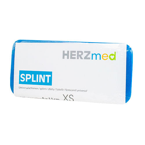 HERZmed® SPLINT Größe XS – 5 x 11 cm - blau-grau