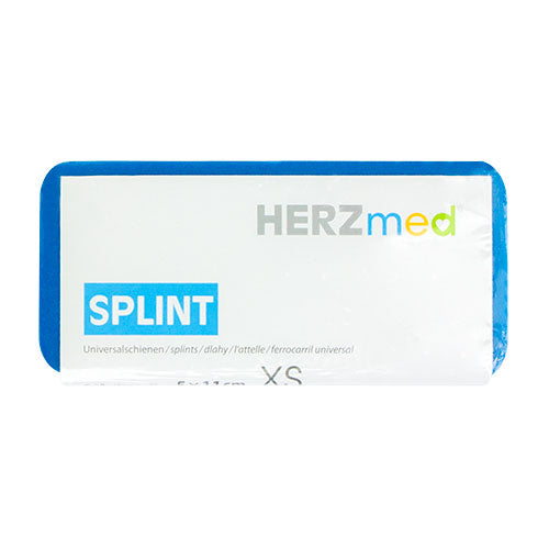 HERZmed SPLINT Größe XS – 5 x 11 cm - blau-grau