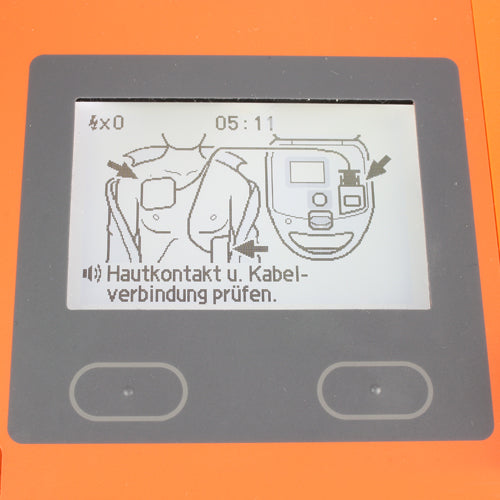 AED 2150 Defibrillator mit Display (Illustration)