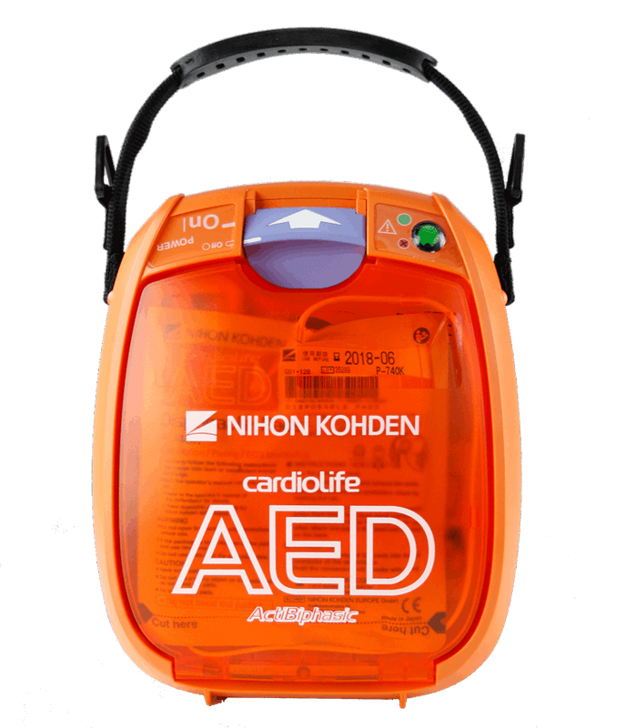 SET AED 3100 und FLEX Notfalltasche mit Zubehör