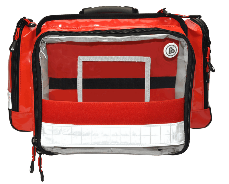 SET AED 3100 und FLEX Notfalltasche mit Zubehör
