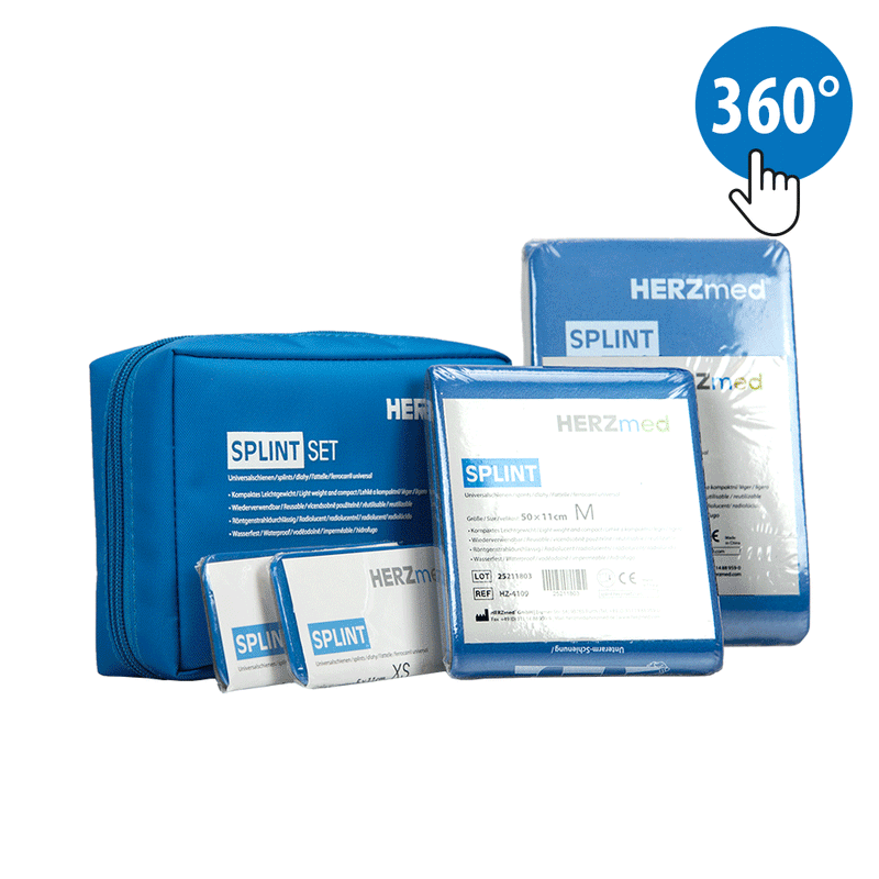 HERZmed SPLINT SET blau/grau