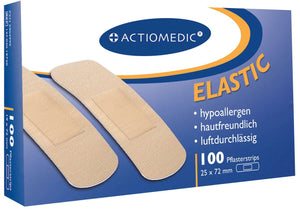 Pflasterstrips ELASTIC 25 x 72mm, hautfarben,