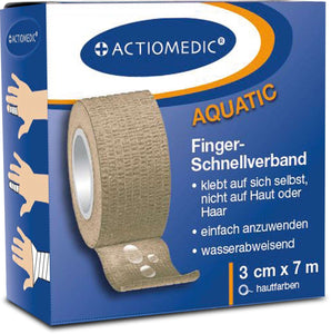 Schnellverband AQUATIC hautfarben 3 cm x 7 m