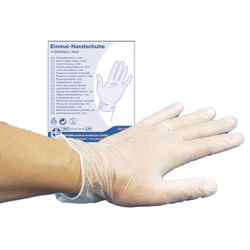 Einmalhandschuhe 2 Vinyl (Packung à 2 Stück)