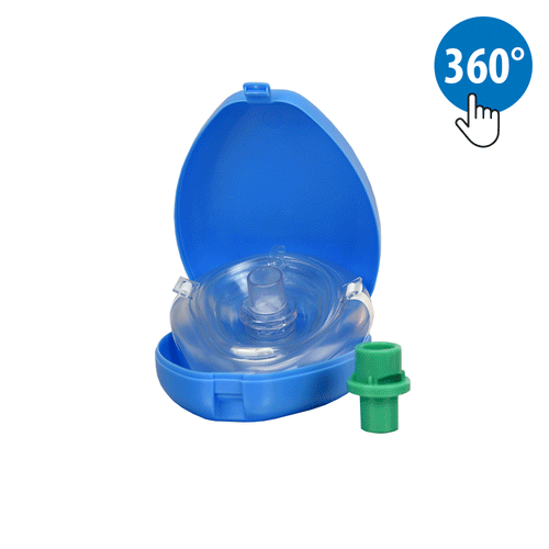 HERZmed Taschenbeatmungsmaske BLAU