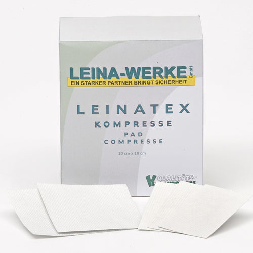 10x10cm Leinatex Kompresse, aluminiumbedampft,