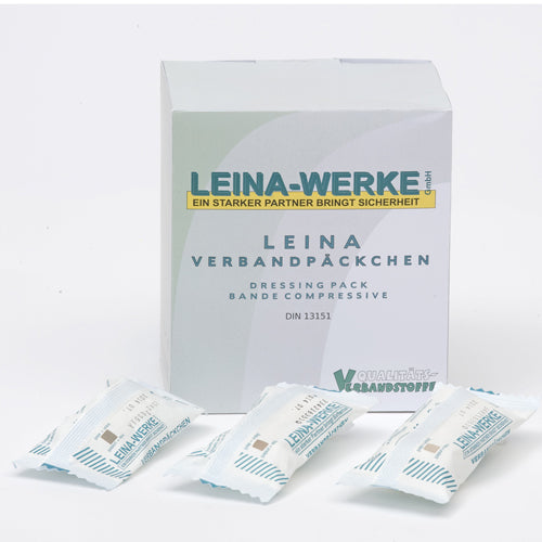 8x10cm Leina Verbandpäckchen M 1VE=20 Stk
