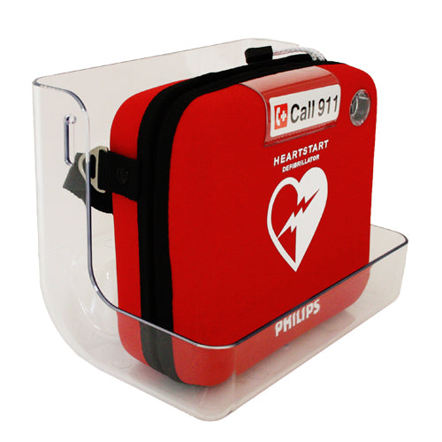 AED Wandhalterung Kunststoff, transparent, passend