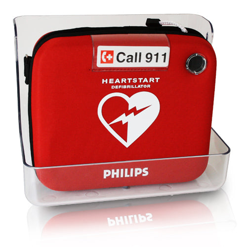 AED Wandhalterung Kunststoff, transparent, passend