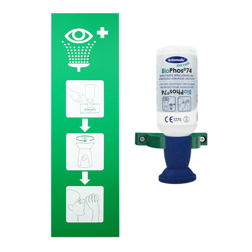 Augenspülstation SINGLE 1 (1 x 250 ml Biophos74)