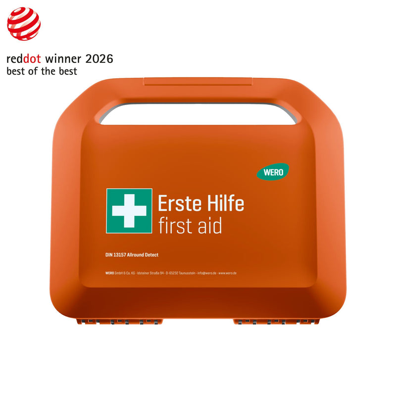 WERO Smart Case KLEIN Allround – Erste-Hilfe-Koffer nach DIN 13157, erweitert, detektierbar