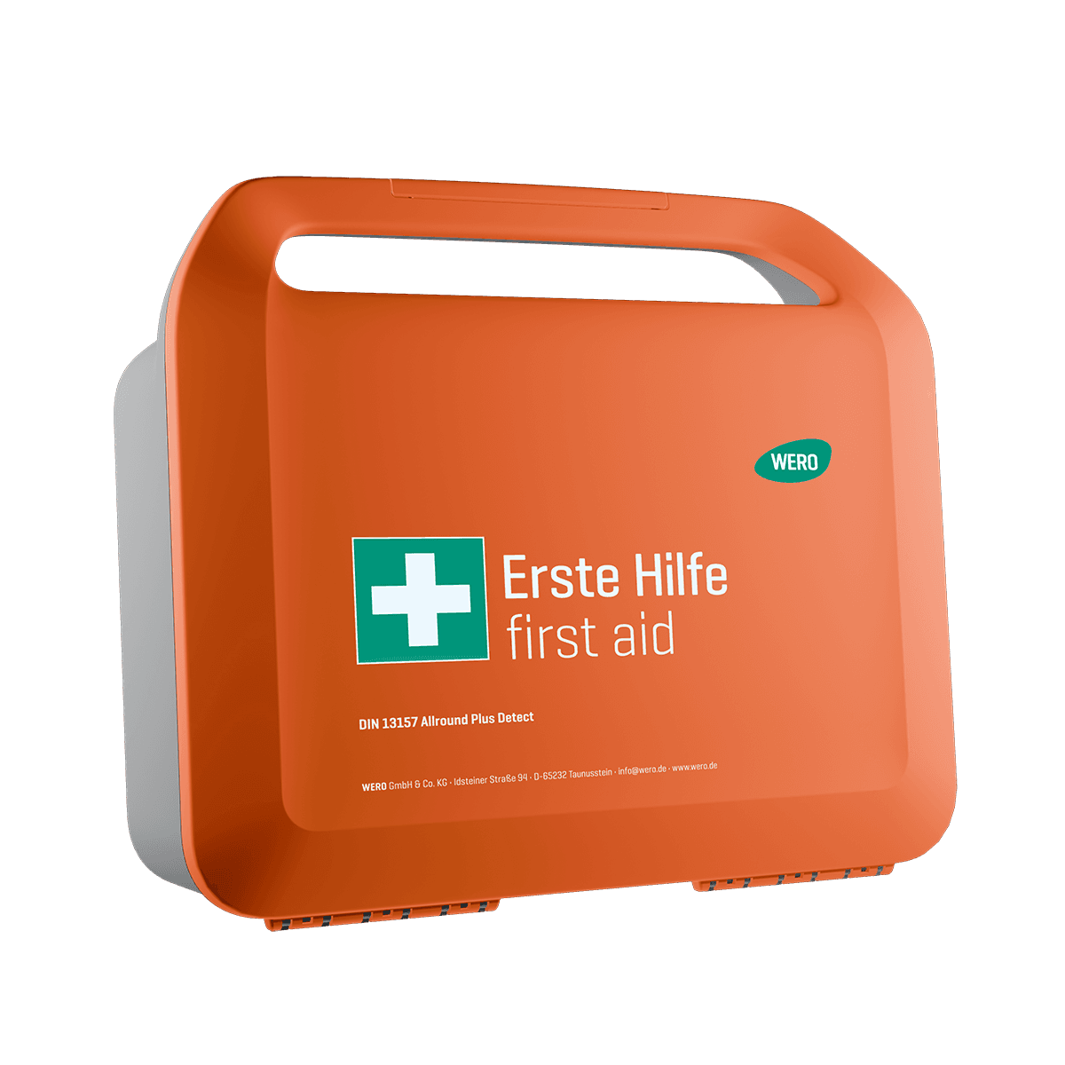 WERO Smart Case GROSS Allround Plus – Erste-Hilfe-Koffer nach DIN 13169, erweitert, detektierbar