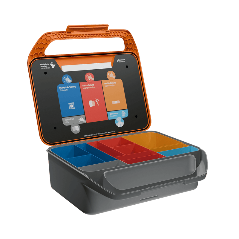 WERO Smart Case GROSS Allround Plus – Erste-Hilfe-Koffer nach DIN 13169, erweitert, detektierbar