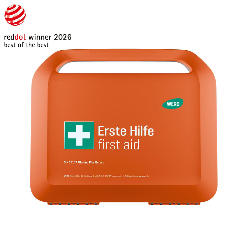 WERO Smart Case GROSS Allround Plus – Erste-Hilfe-Koffer nach DIN 13169, erweitert, detektierbar