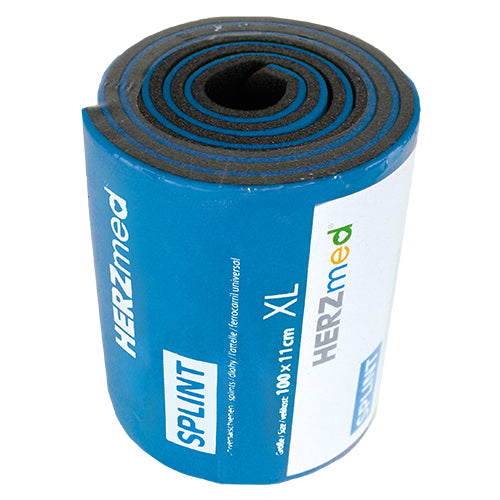 HERZmed SPLINT Größe XL (gerollt) – blau/grau