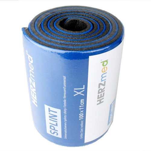 HERZmed SPLINT Größe XL (gerollt) – blau/grau