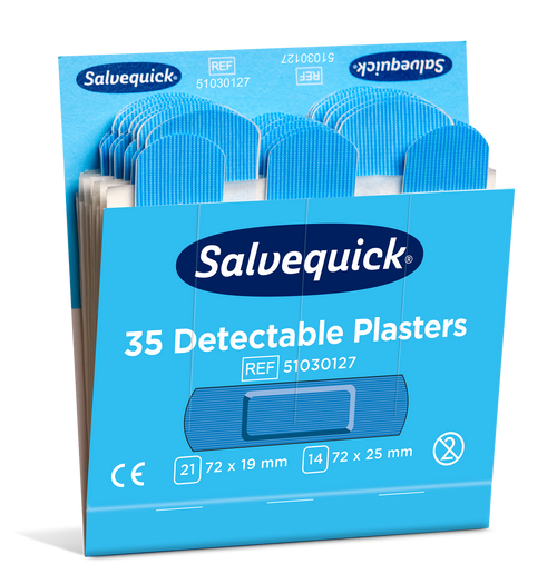 Salvequick Pflaster blau detektierbar