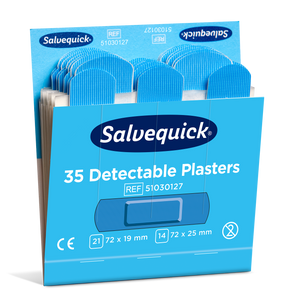 Salvequick Pflaster blau detektierbar