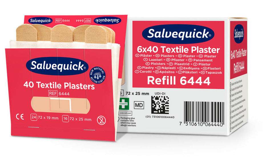 Refill 6444 Salvequick Textilpflaster, 40 Stk.