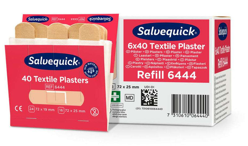 Refill 6444 Salvequick Textilpflaster, 40 Stk.