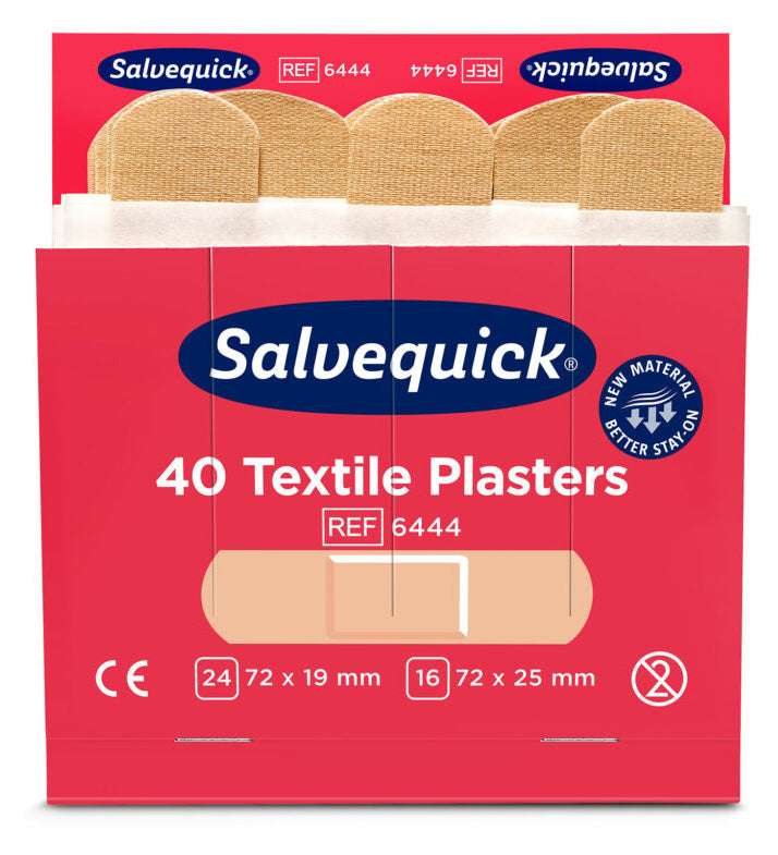 Refill 6444 Salvequick Textilpflaster, 40 Stk.
