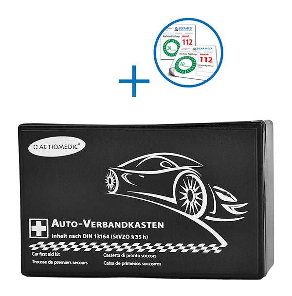 KFZ Verbandkasten DIN 13164 schwarz (Kunststoff)