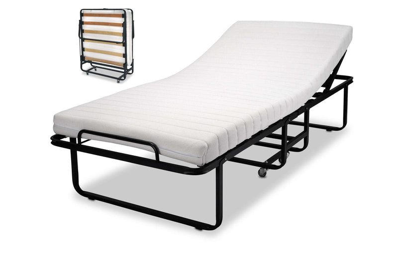 Klappbett mit verstellbarem Kopfteil Gästebett 90x200 cm