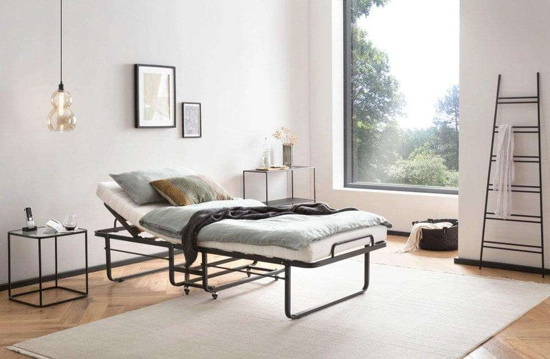 Klappbett mit verstellbarem Kopfteil Gästebett 90x200 cm