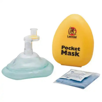 Laerdal Beatmungsmaske in gelbem Etui - 5-erPack
