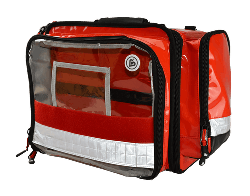 SET AED 3100 und FLEX Notfalltasche mit Zubehör