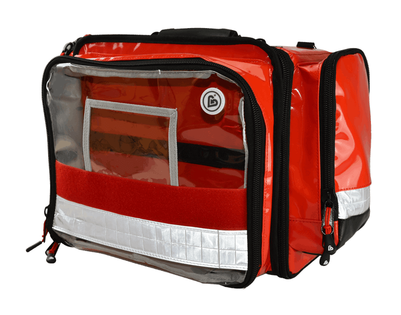 SET AED 3100 und FLEX Notfalltasche mit Zubehör