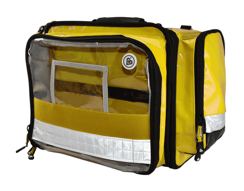 SET AED 3100 und FLEX Notfalltasche mit Zubehör
