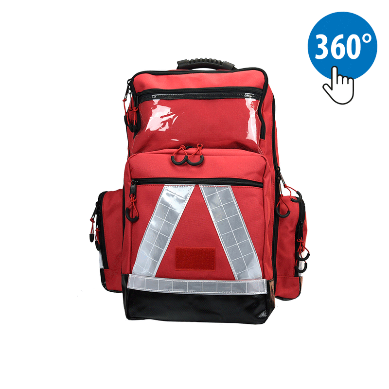 HERZmed Notfallrucksack PRO RED