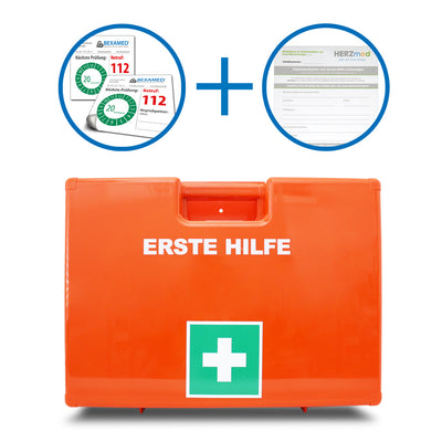 Erste Hilfe Koffer MULTI DIN 13169 orange