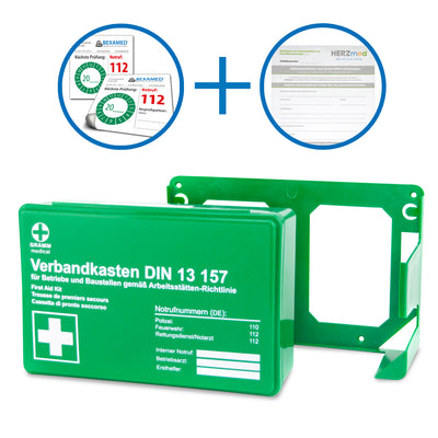 DIN 13157 Betriebsverbandkasten (GRÜN) mit Zubehör
