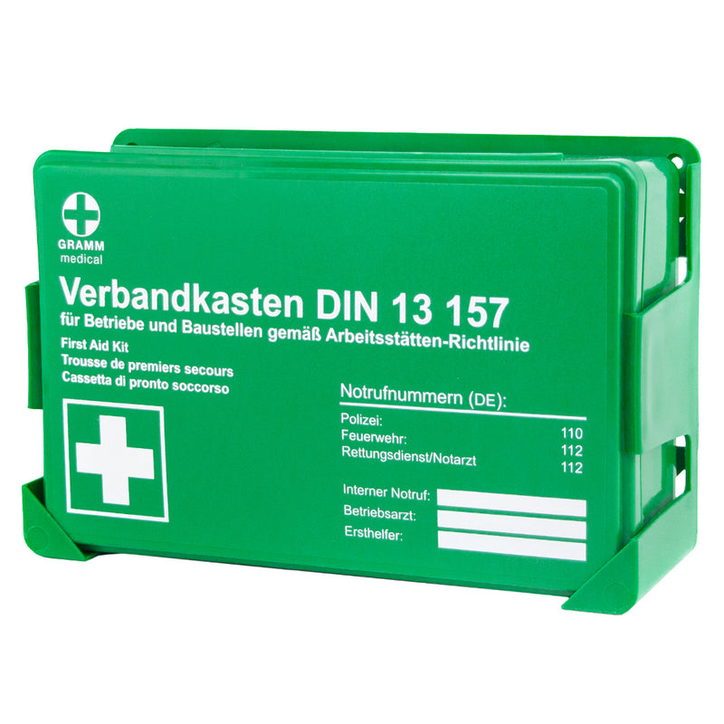 DIN 13157 Betriebsverbandkasten (GRÜN) mit Zubehör