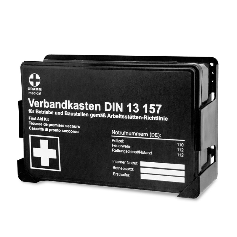 Betriebsverbandkasten DIN 13157 schwarz
