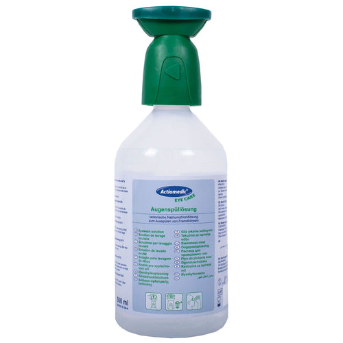 Augenspülflasche NaCl 500 ml Spülkopf (gemäß DIN 12930 )
