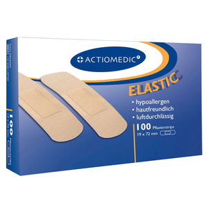 Pflasterstrips ELASTIC 19 x 72 mm, hautfarben, VE