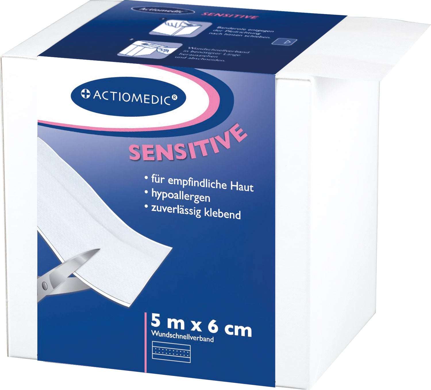 Wundschnellverband SENSITIV 6 cm x 5 m