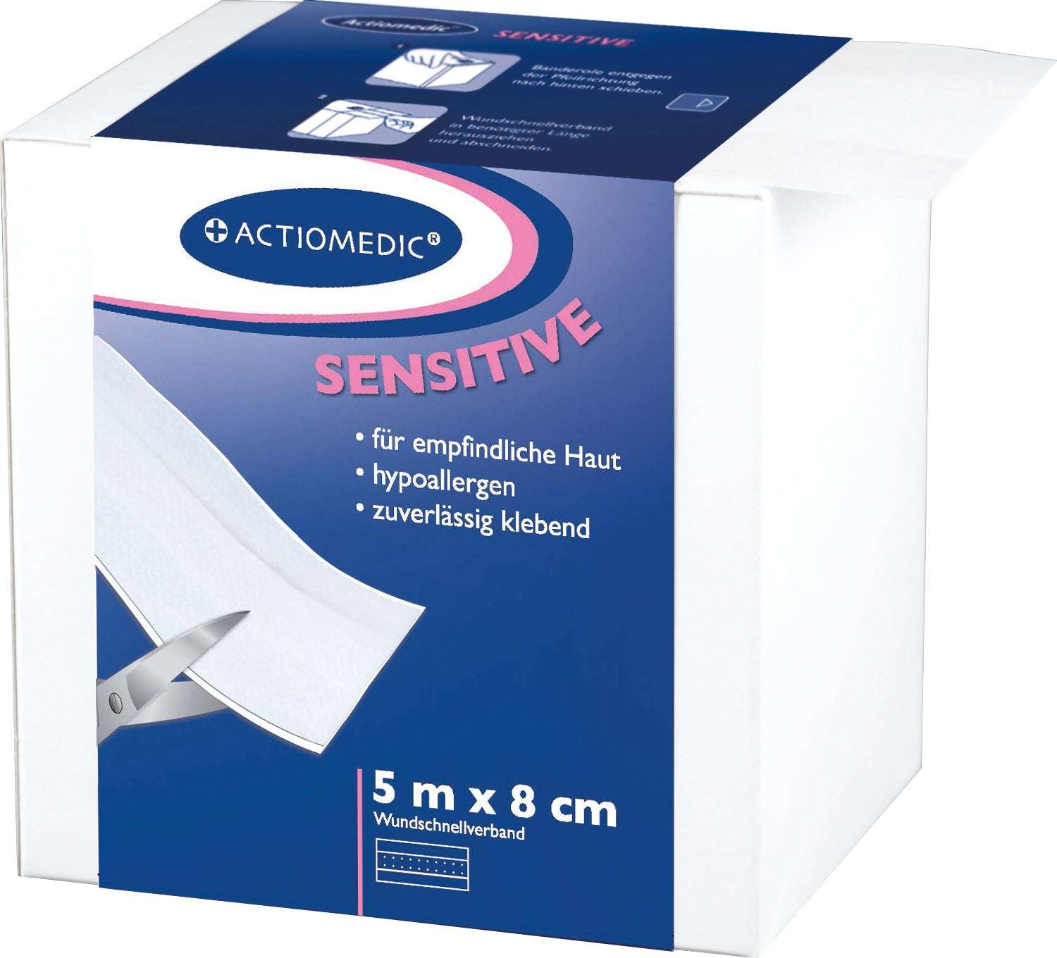 Wundschnellverband SENSITIV 8 cm x 5 m