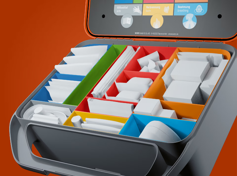 WERO Smart Case Innenleben mit aufrechten Fächern