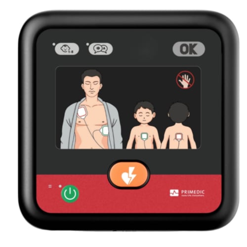 Primedic Heartsave myPAD Display Connected AED Halbautomat